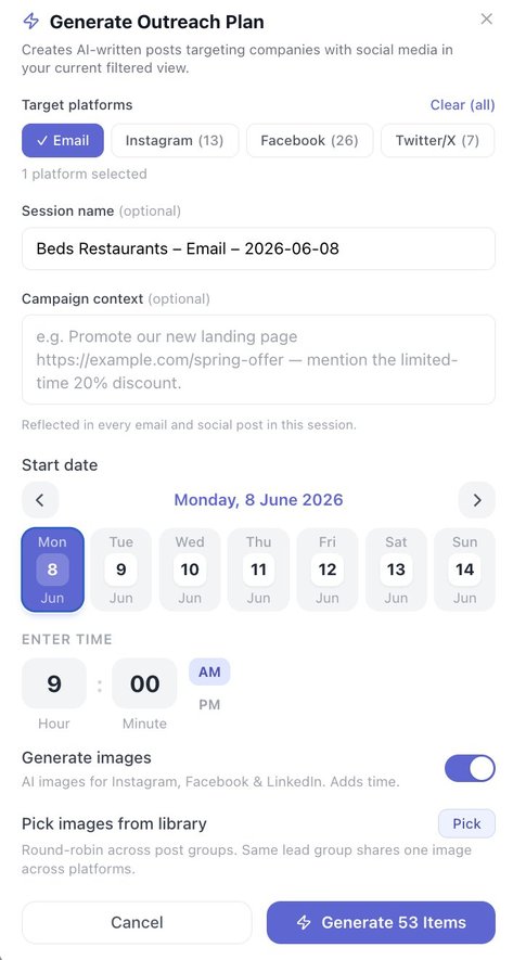 Generate a campaign plan